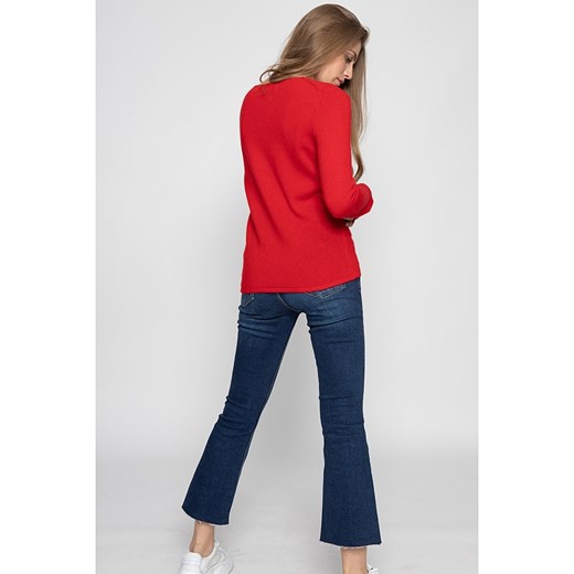 Kaszmirowy sweter "Vivian" w kolorze czerwonym Just Cashmere XL okazja Limango Polska