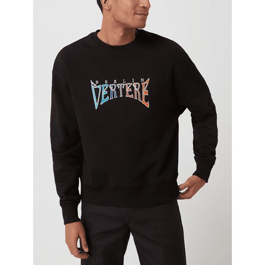 Bluza z wyhaftowanym logo model ‘Art Noir’ Vertere M Peek&Cloppenburg 