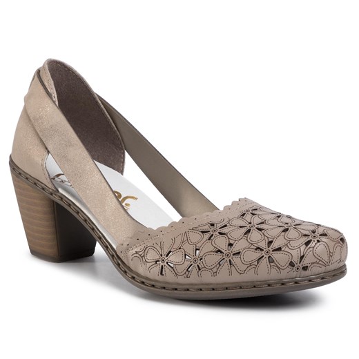 Półbuty RIEKER - 40986-64 Gray Rieker 40 eobuwie.pl