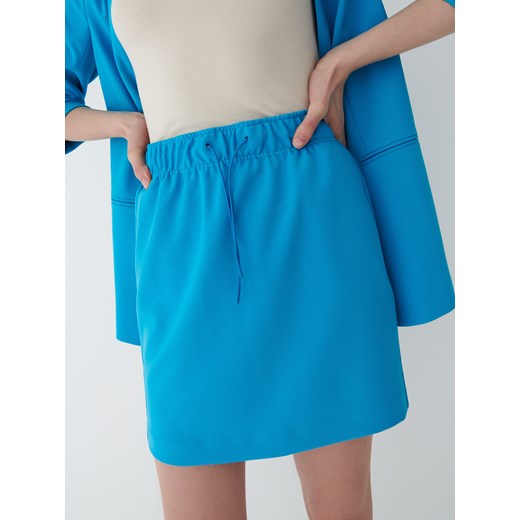 Mohito - Dzianinowa spódnica mini - Niebieski Mohito 34 Mohito