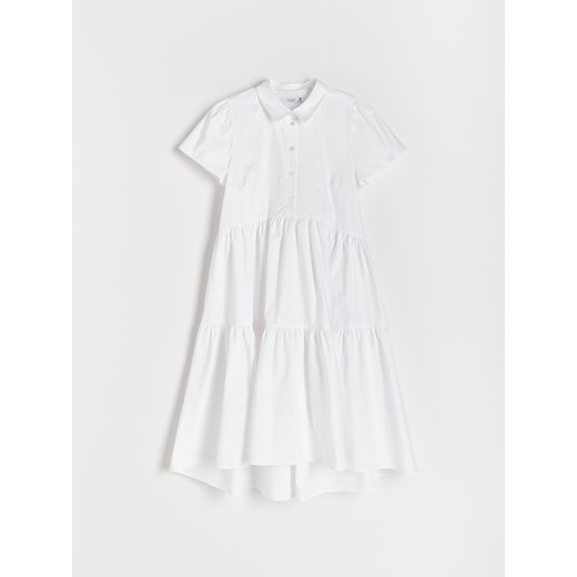 Reserved - Koszulowa sukienka - Biały Reserved 38 Reserved