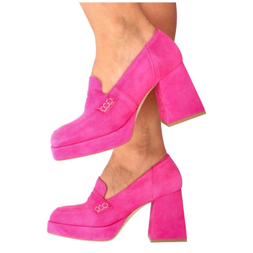 Mokasyny Tymoteo bez zapięcia zamszowe eleganckie 