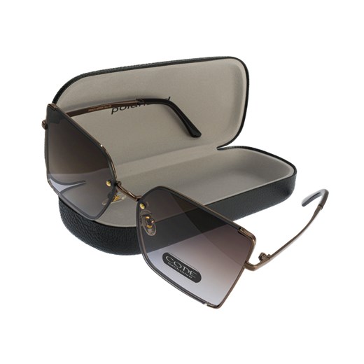 Okulary damskie przeciwsłoneczne CODE ze sklepu JK-Collection w kategorii Okulary przeciwsłoneczne damskie - zdjęcie 133251854