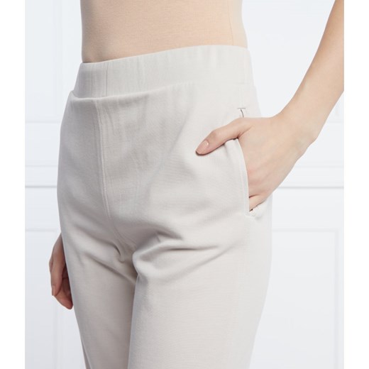 Max Mara Leisure Spodnie dresowe SAND | Slim Fit L Gomez Fashion Store