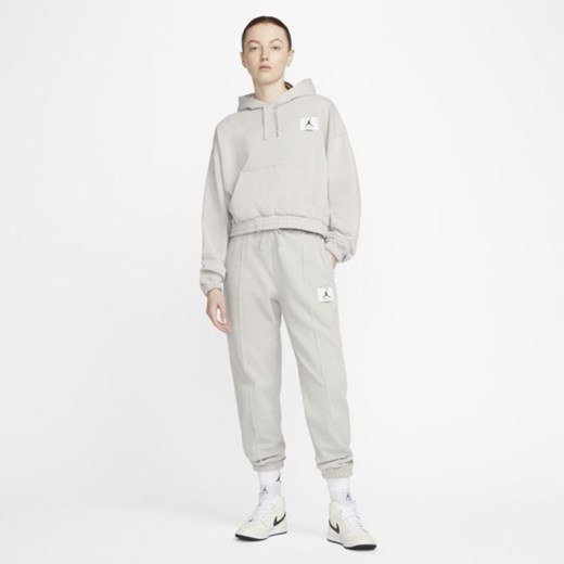 Damska dzianinowa bluza z kapturem Jordan Essentials - Szary Jordan 2XL Nike poland