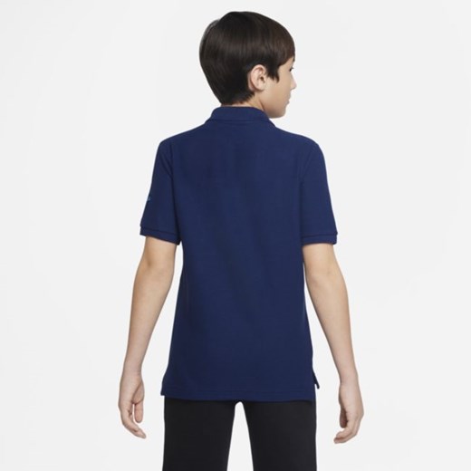 Piłkarska koszulka polo z krótkim rękawem dla dużych dzieci FC Barcelona - Nike S Nike poland