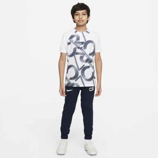 Koszulka piłkarska z krótkim rękawem dla dużych dzieci Nike Dri-FIT CR7 - Biel Nike L Nike poland
