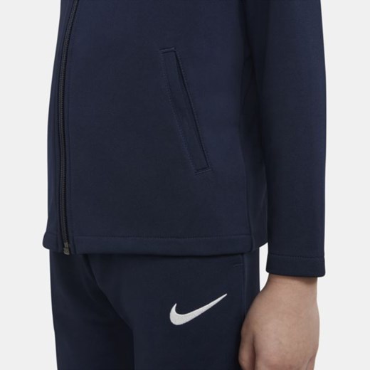 Dzianinowy dres dla małych dzieci Nike Dri-FIT Academy Pro - Niebieski Nike L Nike poland