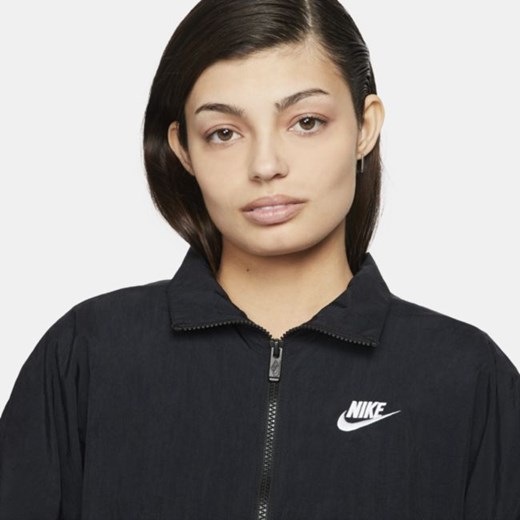 Damska kurtka z tkaniny Nike Sportswear Essential Windrunner - Czerń Nike M Nike poland