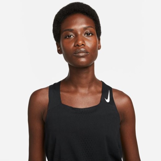Damska startowa koszulka bez rękawów Nike Dri-FIT ADV AeroSwift - Czerń Nike L Nike poland