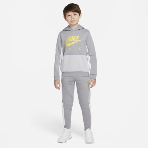Bluza z kapturem dla dużych dzieci (chłopców) Nike Air - Szary Nike M wyprzedaż Nike poland