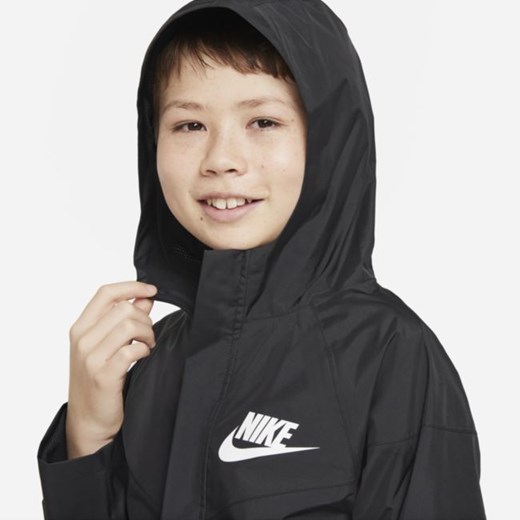 Kurtka dla dużych dzieci (chłopców) Nike Sportswear Storm-FIT Windrunner - Czerń Nike XL Nike poland