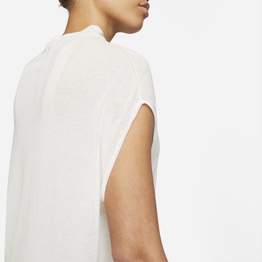 Damska koszulka bez rękawów z zabudowanym przodem Nike ESC - Biel Nike XL Nike poland