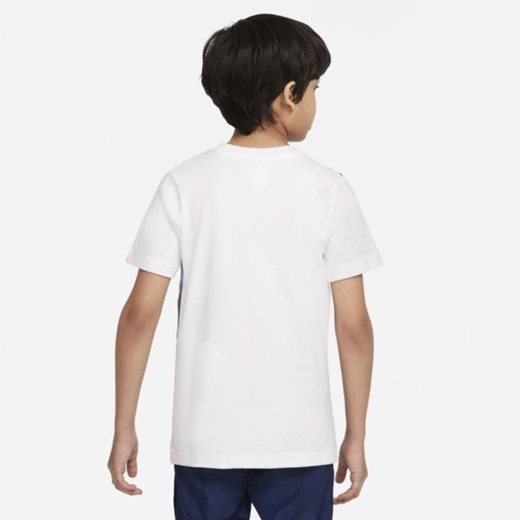 Koszulka z krótkim rękawem dla dużych dzieci Nike Sportswear Hybrid - Biel Nike M Nike poland