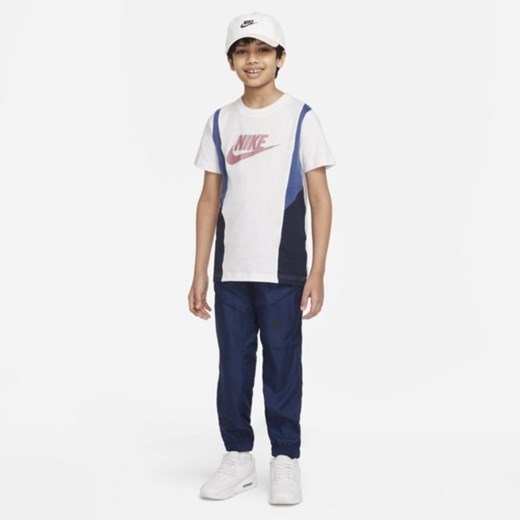 Koszulka z krótkim rękawem dla dużych dzieci Nike Sportswear Hybrid - Biel Nike S Nike poland