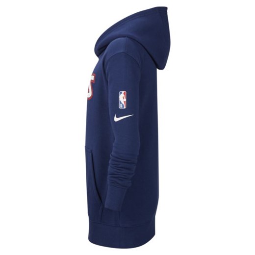 Dzianinowa bluza z kapturem dla dużych dzieci Brooklyn Nets Essential Nike NBA - Nike M Nike poland