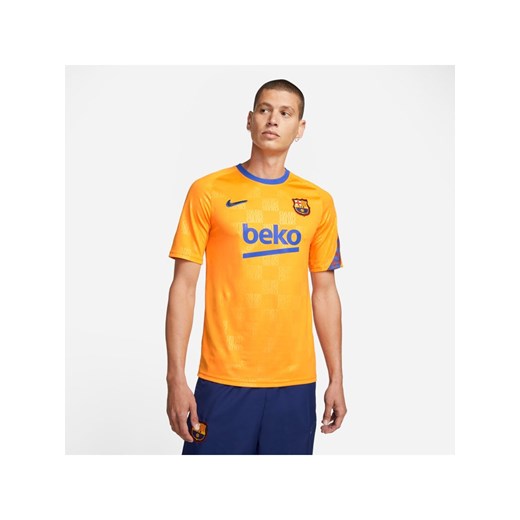 Męska przedmeczowa koszulka piłkarska z krótkim rękawem FC Barcelona Nike Nike XL Nike poland