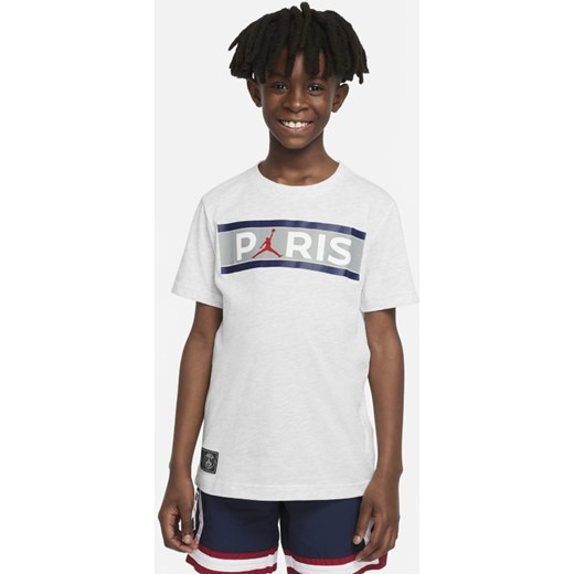 T-shirt dla dużych dzieci (chłopców) Paris Saint-Germain - Brązowy Nike S Nike poland