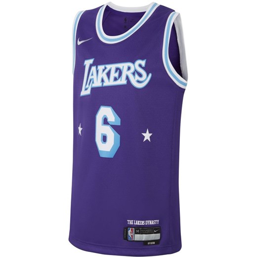 Koszulka dla dużych dzieci Los Angeles Lakers Nike Dri-FIT NBA Swingman - Fiolet Nike L Nike poland