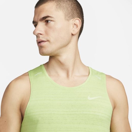 Męska koszulka bez rękawów do biegania Nike Dri-FIT Miler - Zieleń Nike M Nike poland