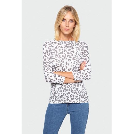 Sweter dopasowany w cętki Greenpoint 44 wyprzedaż Happy Face