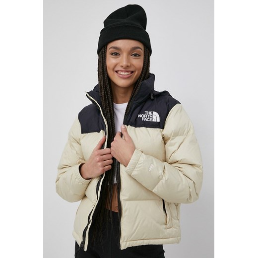 The North Face kurtka puchowa W 1996 RTRO NPTS JKT damska kolor beżowy zimowa The North Face XS ANSWEAR.com