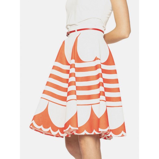 Rozkloszowana spódnica w geometryczny wzór L'AF Lima ze sklepu Eye For Fashion w kategorii Spódnice - zdjęcie 133425553