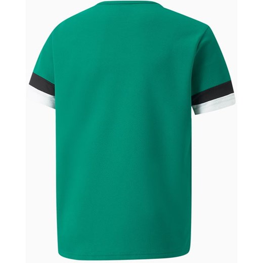 Zielony t-shirt chłopięce Puma z jerseyu 