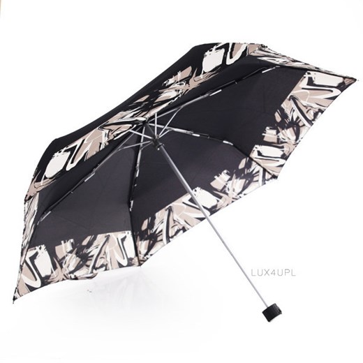 Parasol damski składany krótki Havanna ALU-FIBERGLAS Doppler lux4u-pl czarny abstrakcyjne wzory