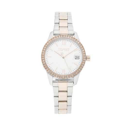 Zegarek ESPRIT - ES1L315M0125 Silver/Rose Gold Esprit eobuwie.pl