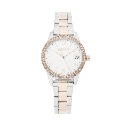 Zegarek ESPRIT - ES1L315M0125  Silver/Rose Gold Esprit  eobuwie.pl