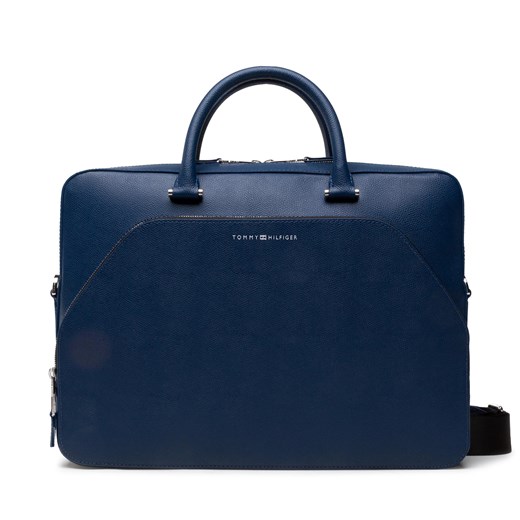 Torba na laptopa TOMMY HILFIGER - Business Leather Slim Comp Bag AM0AM08459 C5F Tommy Hilfiger eobuwie.pl