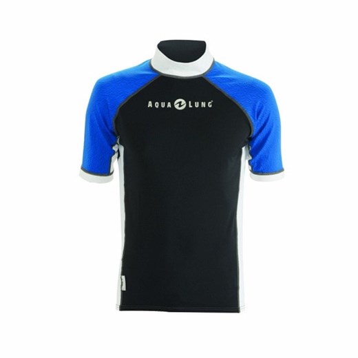 AQUALUNG T-shirt męski z lycry ATHLETIC MEN, krótki rękaw niebiesko-czarny S Aqualung S okazja Mall