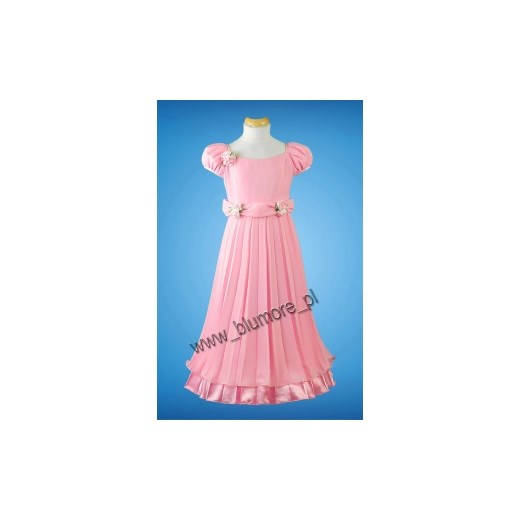 Balowa sukienka na wesele dla dziewczynki 104 - 140 Marzenka blumore-pl rozowy dziewczęce
