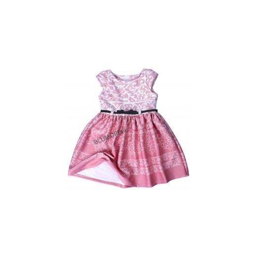 Śliczna wzorzysta sukienka dla dziewczynki 74 - 140 Lucynka blumore-pl rozowy efektowne