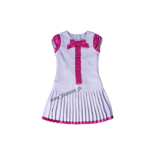 Unikatowa sukienka okolicznościowa 128 - 152 Marina blumore-pl rozowy elegancki
