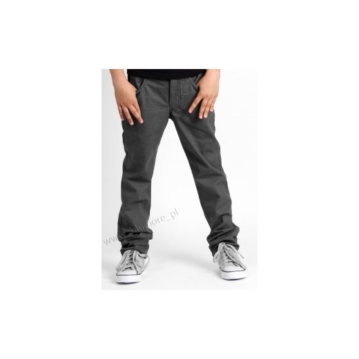 Lekkie spodnie chłopięce rurki slim 104 - 164 Alek blumore-pl bialy ciemny