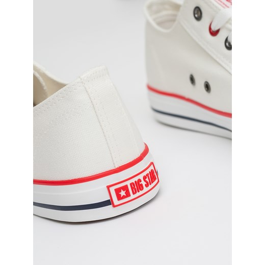 Trampki męskie niskie białe JJ174600 101 ze sklepu Big Star w kategorii Trampki męskie - zdjęcie 133514301