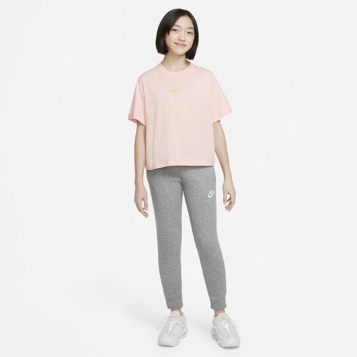 T-shirt dla dużych dzieci (dziewcząt) Nike Sportswear - Różowy Nike XL Nike poland