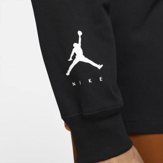 Męski T-shirt z długim rękawem Jordan Jumpman - Czerń Jordan S Nike poland