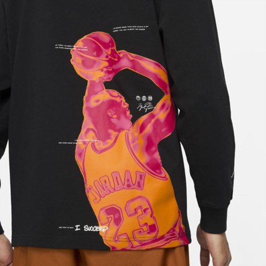 Męski T-shirt z długim rękawem Jordan Jumpman - Czerń Jordan XS Nike poland