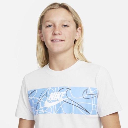 T-shirt dla dużych dzieci (chłopców) Nike Sportswear - Szary Nike XS Nike poland