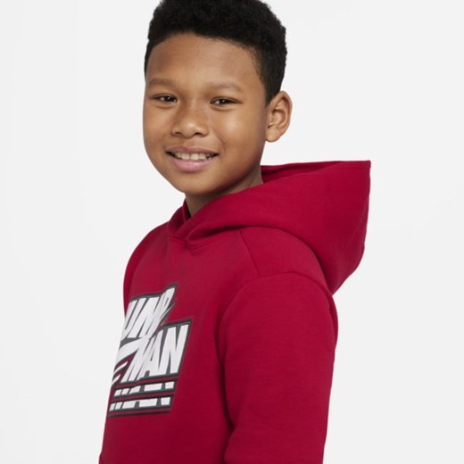 Bluza z kapturem dla dużych dzieci (chłopców) Jordan - Czerwony Jordan M Nike poland