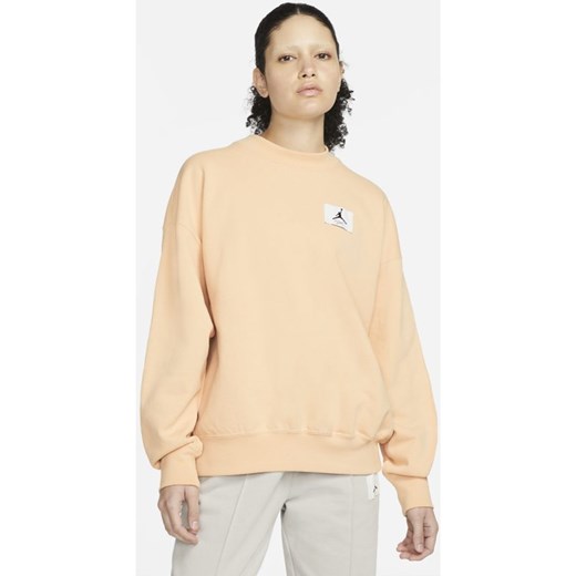 Damska bluza dresowa z dzianiny Jordan Essentials - Brązowy Jordan L Nike poland