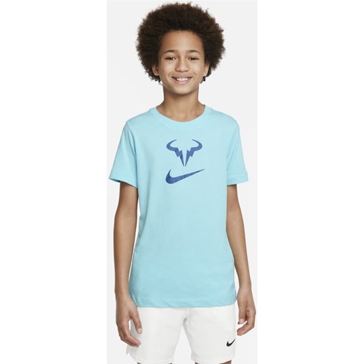 T-shirt do tenisa dla dużych dzieci NikeCourt Dri-FIT Rafa - Niebieski Nike XS Nike poland
