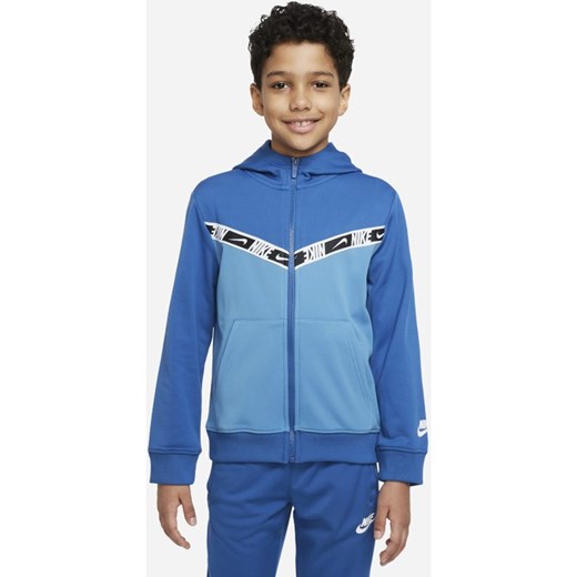 Bluza z kapturem i zamkiem na całej długości dla dużych dzieci (chłopców) Nike Nike XL Nike poland