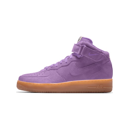Damskie personalizowane buty Nike Air Force 1 Mid By You - Fiolet Nike 40 Nike poland