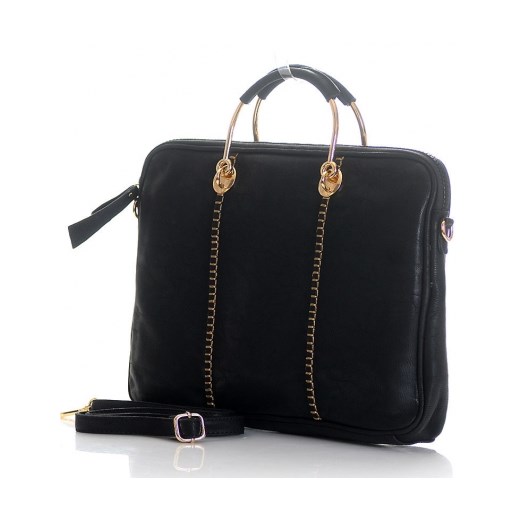 Torba damska na tablet, dokumenty czarna PARIS NOTEBOOK jestes-modna czarny elegancki