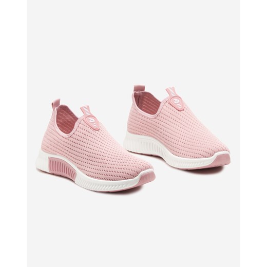 Różowe damskie buty sportowe slip-on Palomena - Obuwie Royalfashion.pl 41 royalfashion.pl