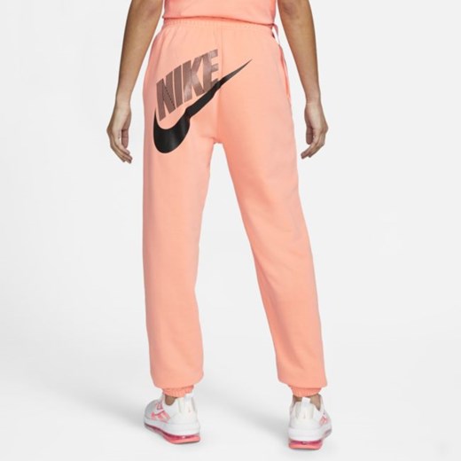 Damskie spodnie z dzianiny o kroju oversize Nike Sportswear - Różowy Nike 2XL Nike poland